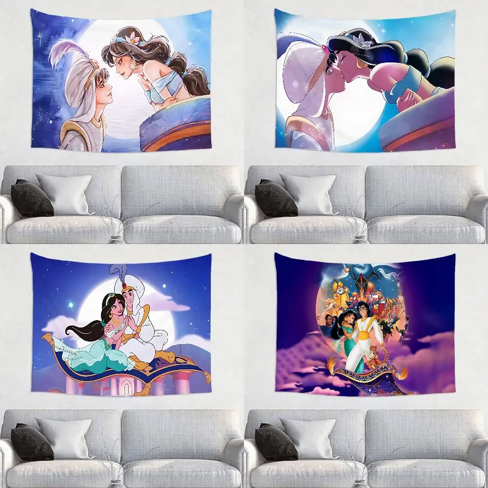 

A-Aladdins J-Jasmines Tapestry Wall Hanging Bohemian Wall Tapestries Mandala Wall Hanging Sheets