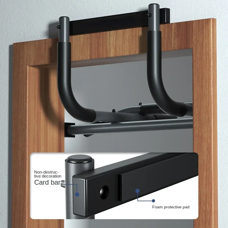 Multifunctionele Deur Op Enkele Parallelle Staven Binnendeur Muur Frame Enkele Parallelle Staven Pull-Up Home Fitness Apparatuur