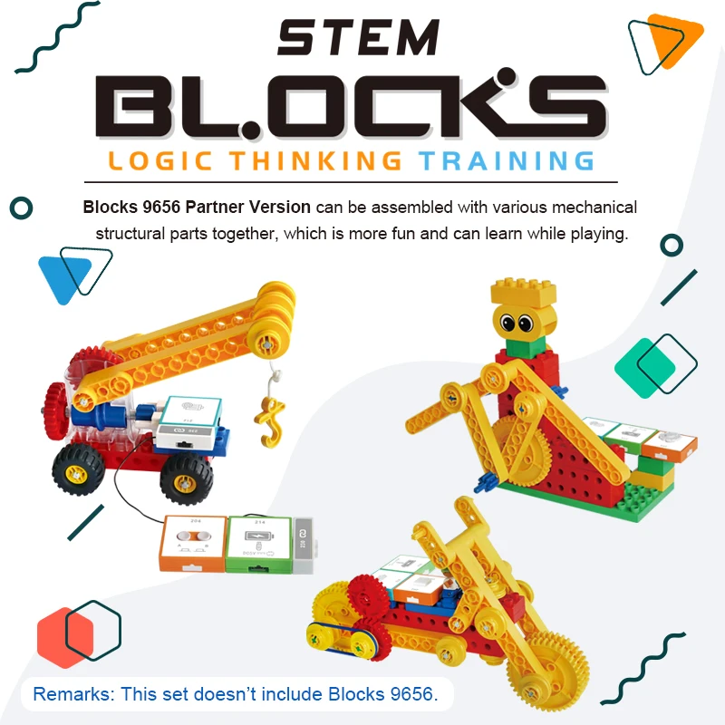 STEM Logic Building Blocks Set Compatible with 9656 Electronic Module Programming Educational Physics Circuit Learning Toys