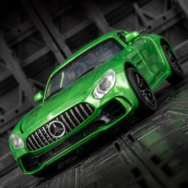 1:32 Mercedes Benz AMG GT puertas de modelo de coche de aleación y capó de motor, el maletero se puede abrir rico en detalles, finamente elaborado