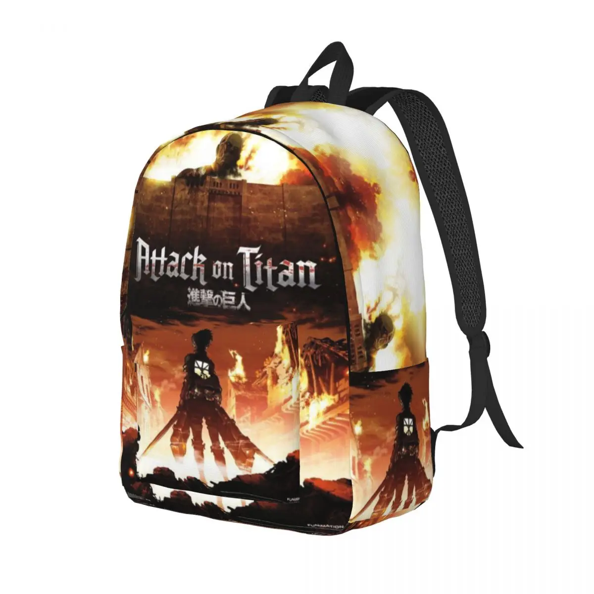 Attack On Titan For Girls Boys Large Capacity Student Backpack Lightweight waterproof Backpack 15.7in 17.7in