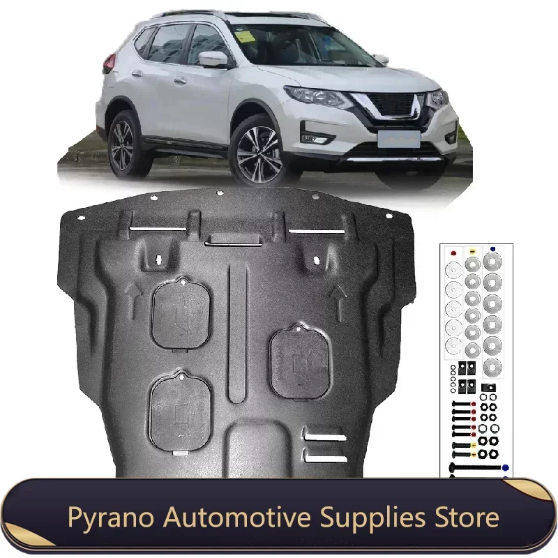 

For Nissan X-Trail Rogue 2.5L 2014-2021 Black Under Engine Guard Plate Splash Shield Mud Fender Cover Mudguard Protector