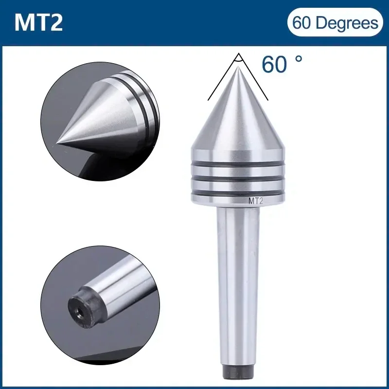 MT2 Wood Lathe Live Center MT1/MT2 Woodworking Tapered Turn Center Heavy Duty Live Tailstock Center CNC Tool