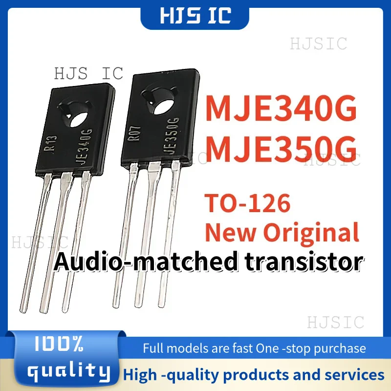 

5 пар/10 шт. НОВЫЕ оригинальные транзисторы MJE350G MJE340G TO-126 MJE340 MJE350 JE340G JE350G для аудиоусилителей, в наличии