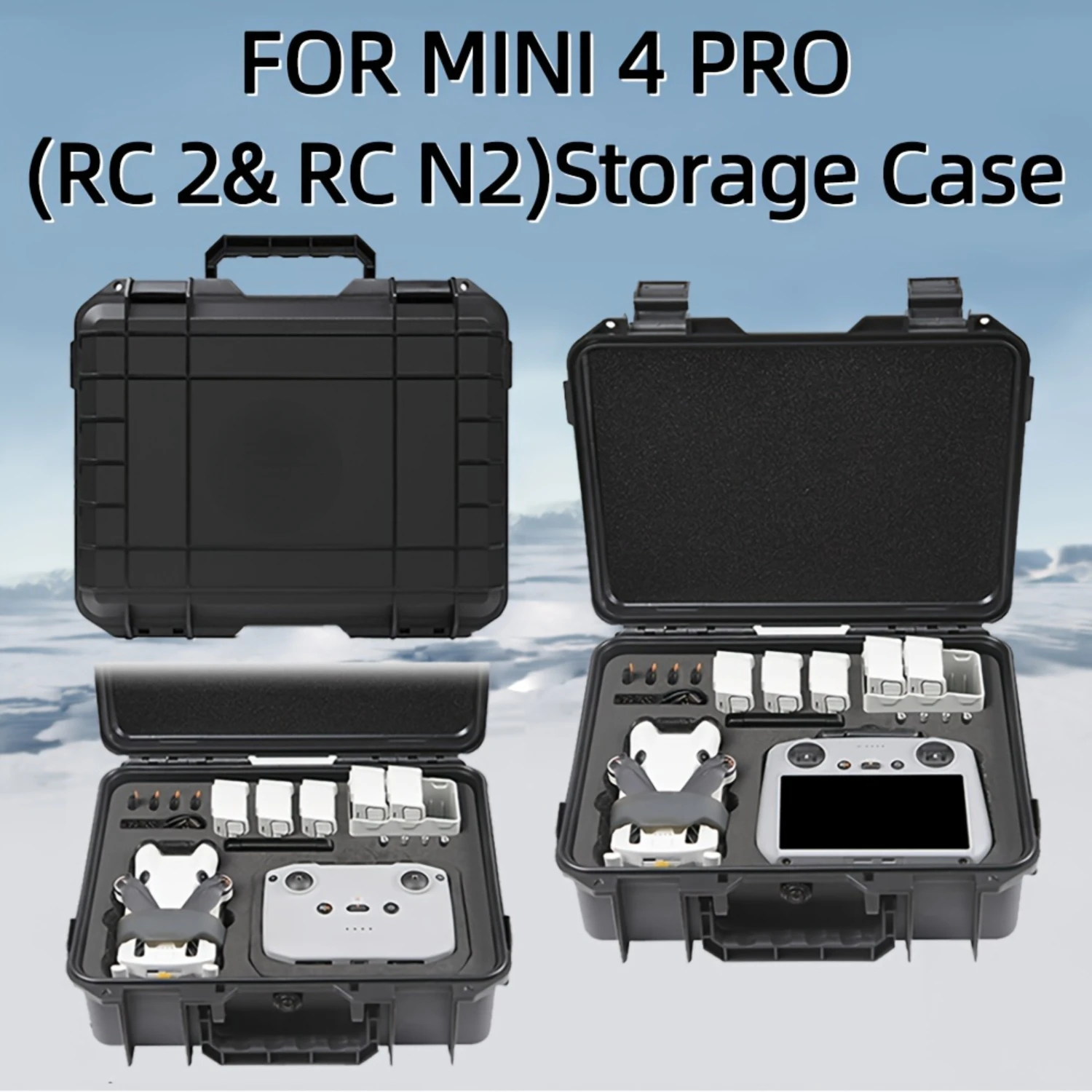 Mini 4 Pro Case - Explosion Proof Hard Shell Waterproof Bag