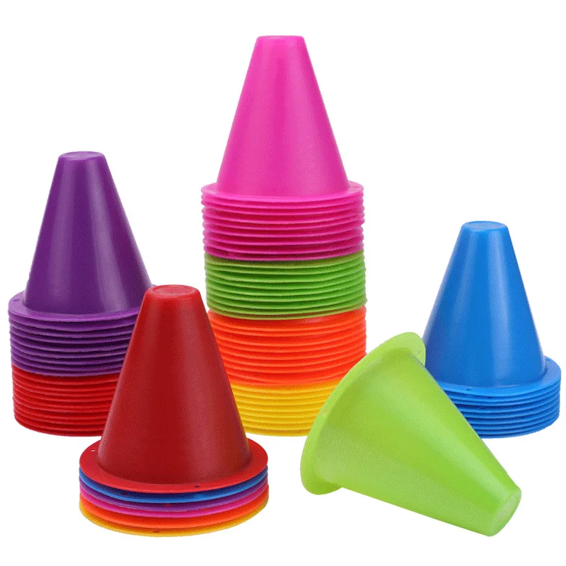 8cm Plastic Skate Marker Cones Roller Football Soccer Training Equipment Marking Cup Roller Skating Roadblock Accessories