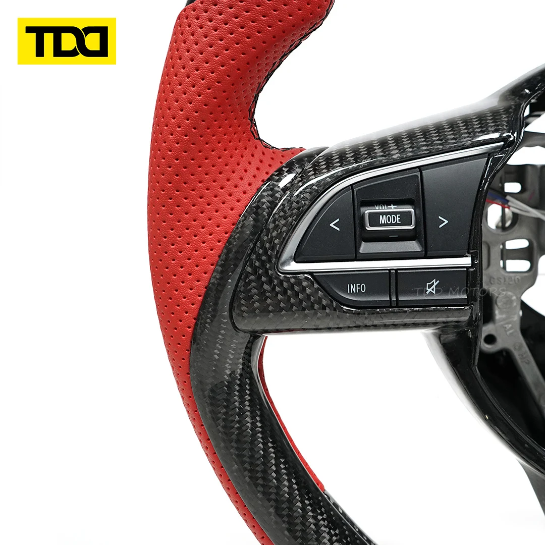 TDD Motors Customized LED Screen Data Display Steering Wheel for Suzuki JB74 64 Sierra 2018-ON 100% Real Carbon Fiber