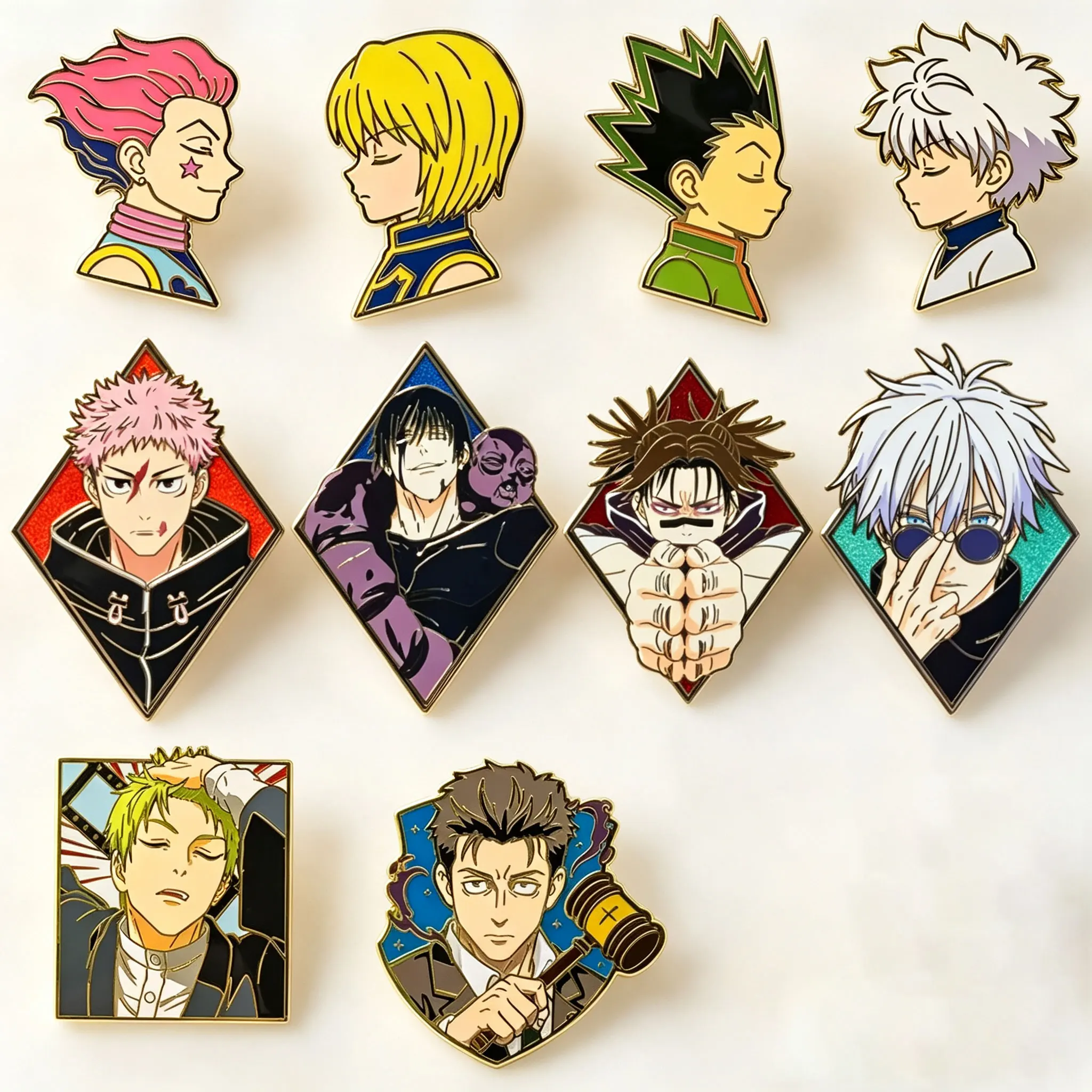 Épingles de revers en émail dur, mignonnes et stylées, à thème dessin animé, pour sacs à dos, badges de collection, broches pour vêtements, bijoux, cadeaux pour amis et partenaires