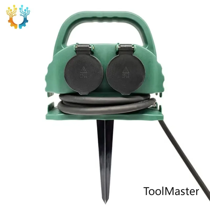 【2026】EU 4 Way Waterproof IP44 Outdoor Garden Socket German Schuko Plug Power Extension Cord