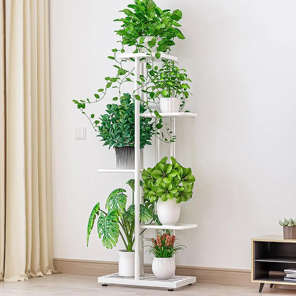 Pflanzenständer für Innenräume, Mehrstöckiges Vintage-Pflanzen-Eckregal Blumenständer Pflanzgefäßhalter Regal für Zuhause Büro Außenbereich Balkon