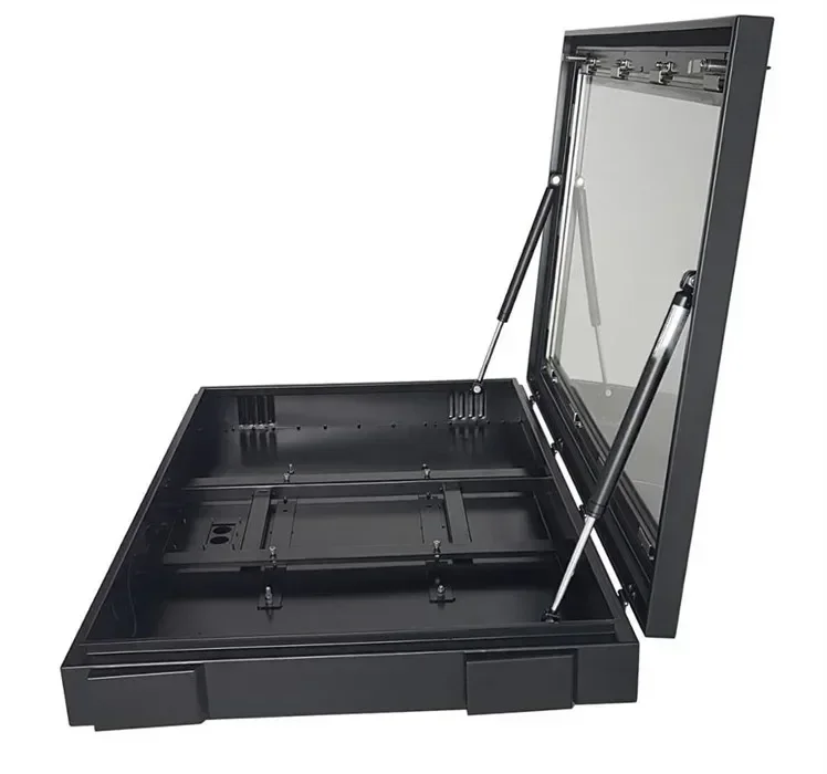 Outdoor TV Enclosure Waterproof Cabinet Stand on Wheels Flat Screen Box Protector for Outside