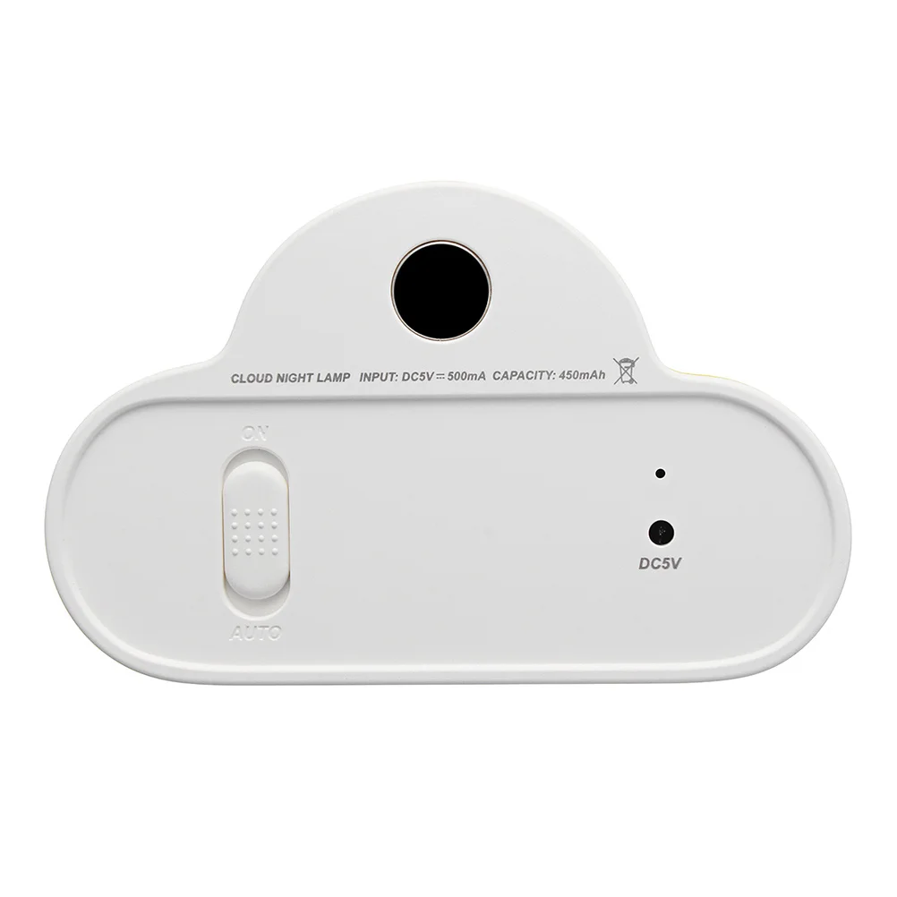

Cloud Shaped Night Light Rechargeable Sensor LED Softlight Nursery Room Lamp Touch Control for Kids Bedroom