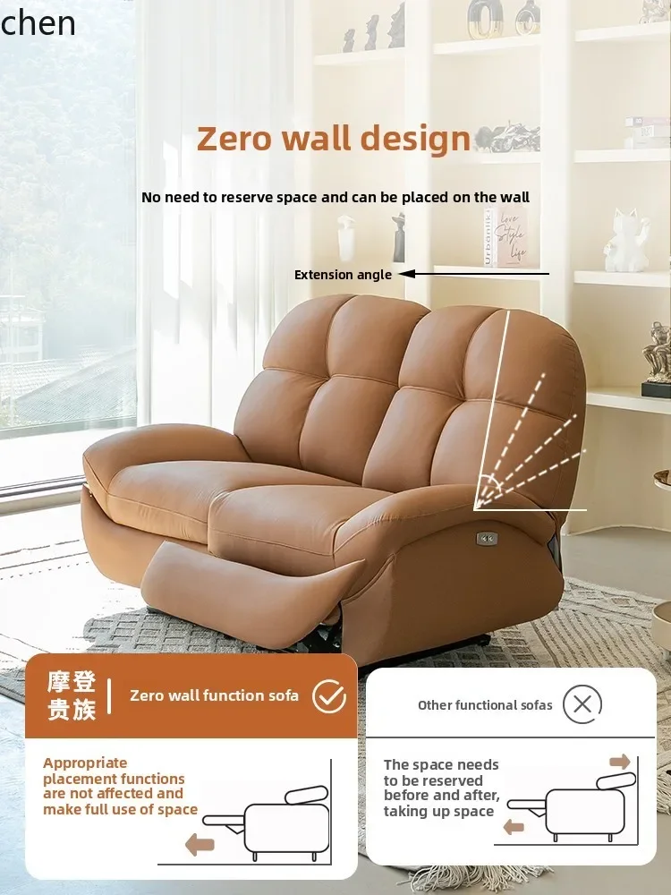 double multi-functional sofa bed small apartment living room zero wall adjustable sofa
