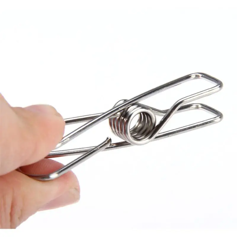 

Multipurpose Stainless Steel Clips Clothes Pins Pegs Holders Clothing Clamps Sealing Clip Household Clothes Pins