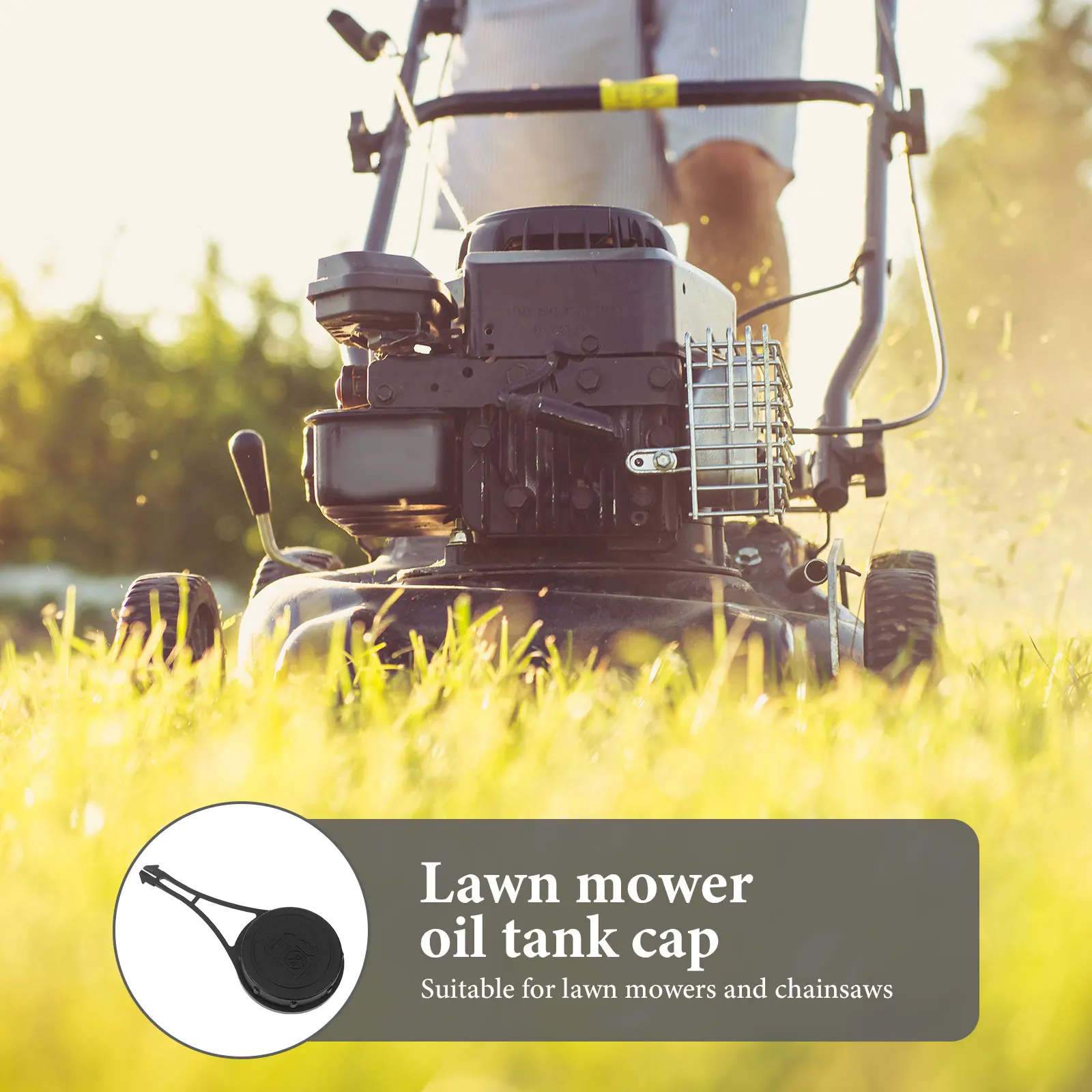 

Plastic Gas Tank Can Cover Replacement For Lawn Mower Chainsaw Durable Wear Resistant Easy Install Mower Parts Filler