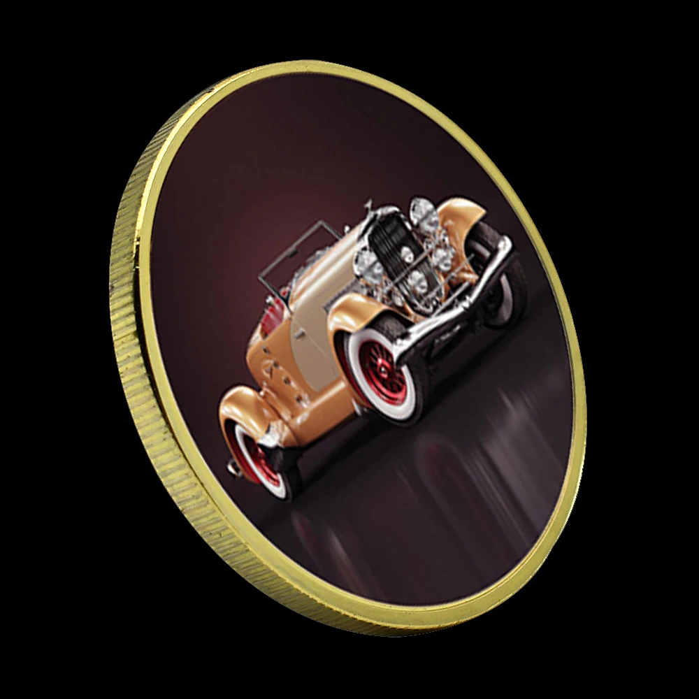 Classic Cars Gold/silver Challenge Coins Vintage Luxury Car Challenge Medals Rider\'s Best Collection Men\'s Holiday Gifts