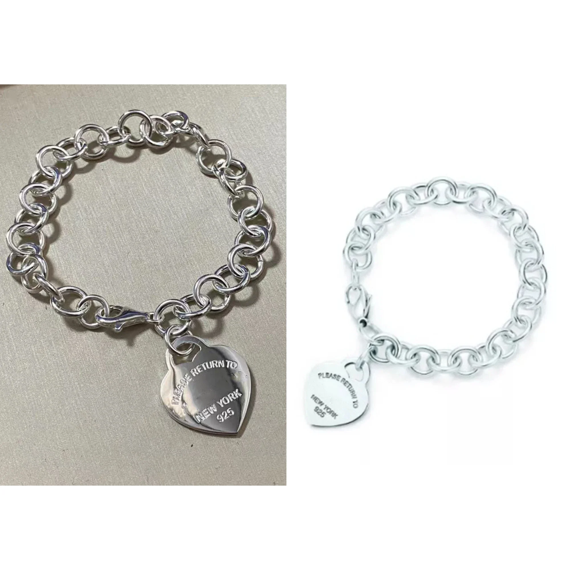 

Premium Sweet Love Tag Bracelet Solid Silver S925 High Quality Temperament Fashion Romantic Bracelet Retum to Series Anniversary