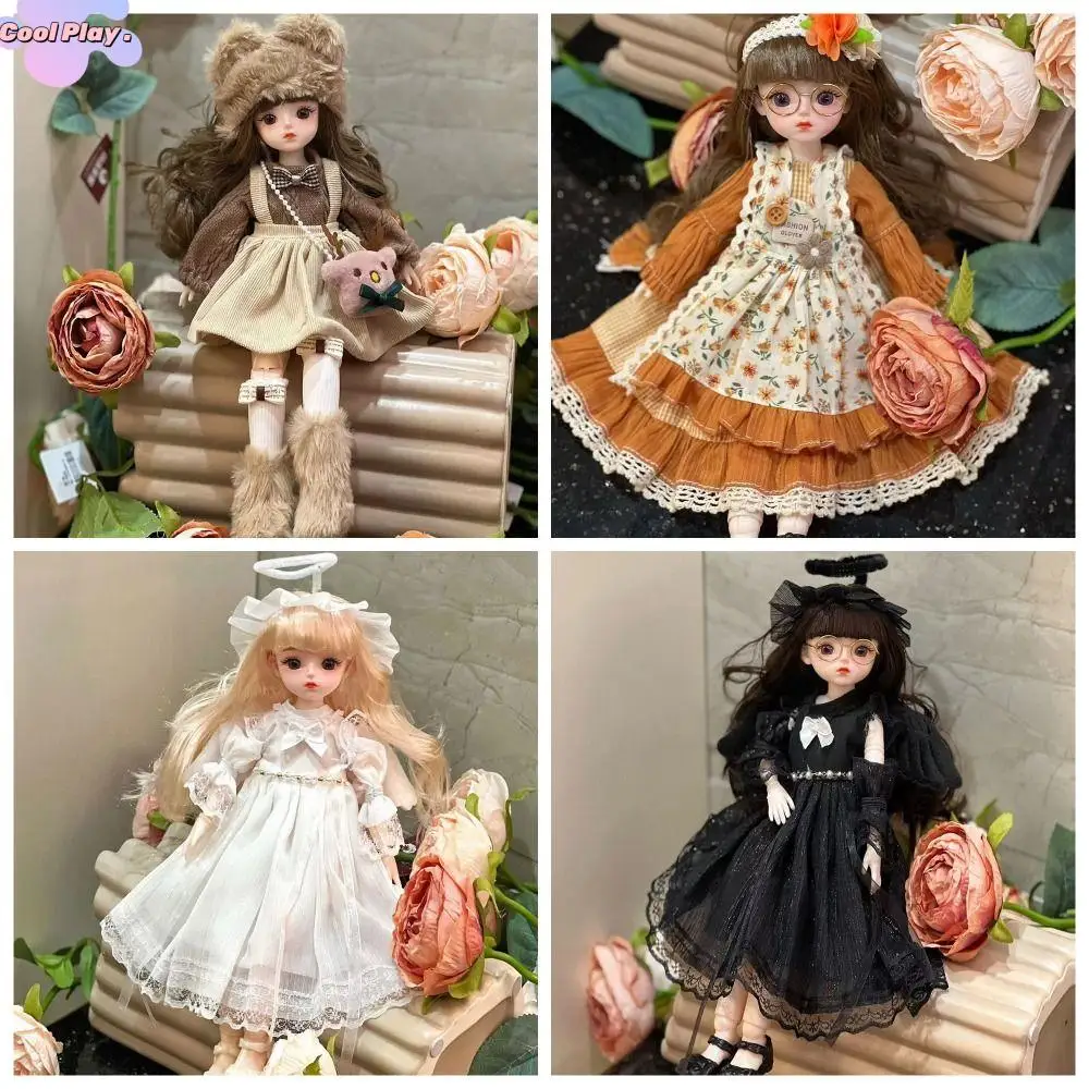 

1/6 SD 30cm Bjd Doll with Clothes Attractive Eyes Long Hair Princess Dress Up BJD Dolls High Heel Elegant