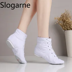 Children Soft Ballet Shoes Women Ballet Dance Shoes Tango Modern Jazz Shoes Yoga Train Short Boots Leather Sole Jazz ankle Boots