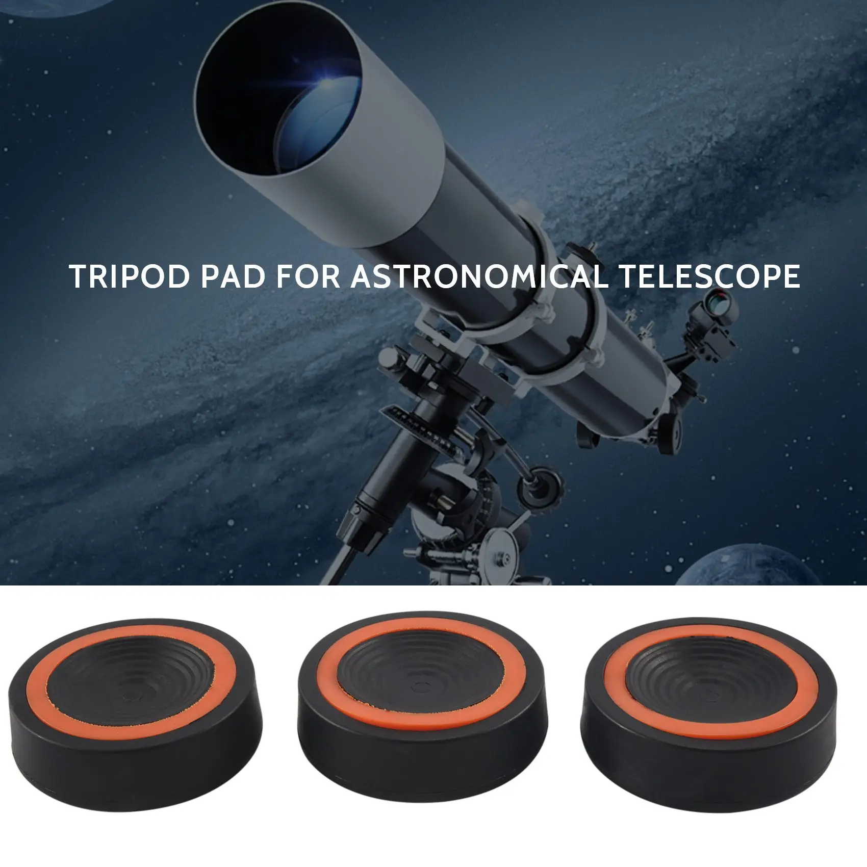 3 Anti Vibration Tripod Foot Pads Heavy Suppression Pads,Dampers for Telescope Mounts