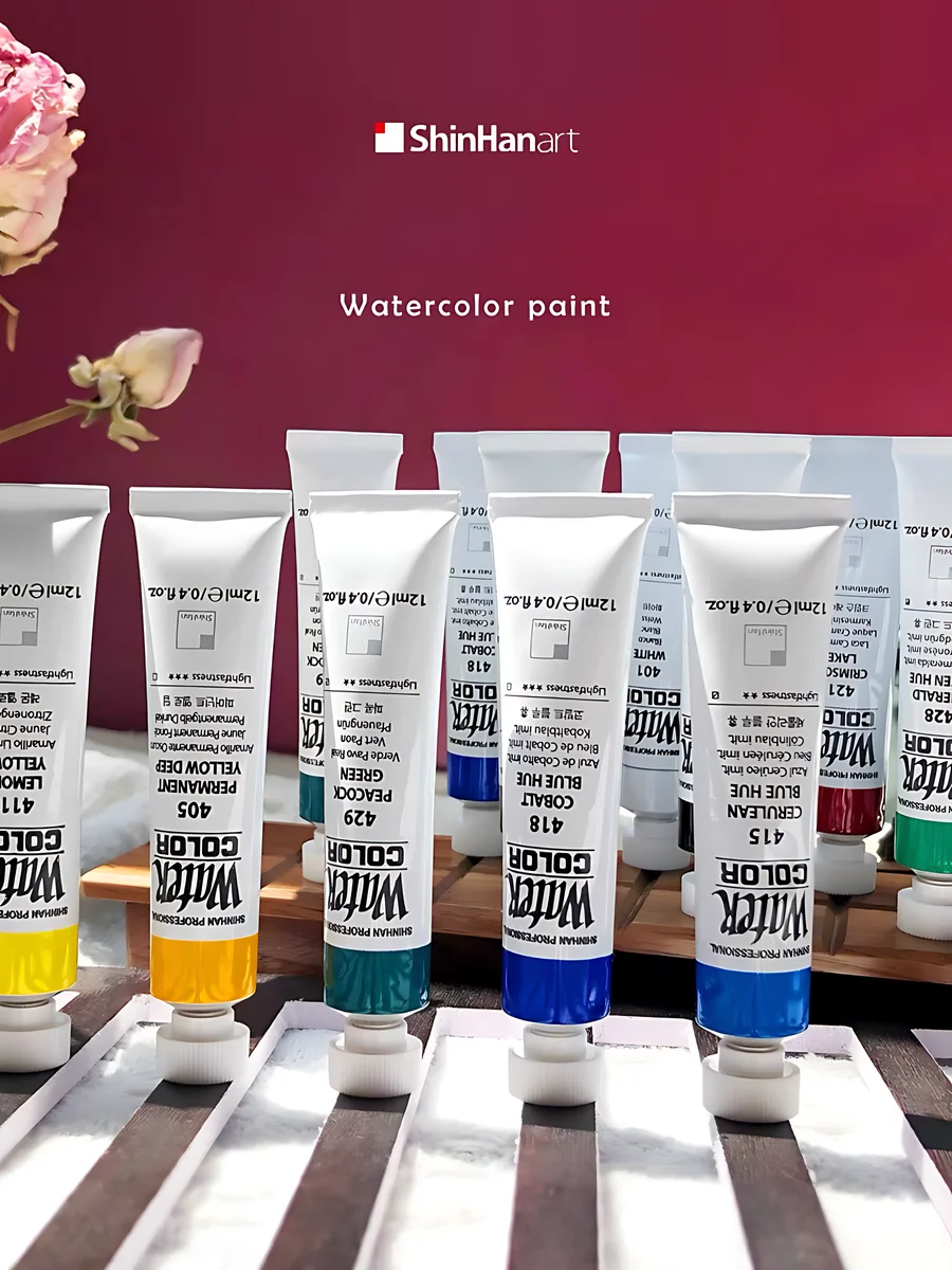 SHINHAN Professional Watercolor Solid Pigment 30-Color 7.5ml Set/20-Color 12ml Set Is Suitable For Artist Painting Supplies