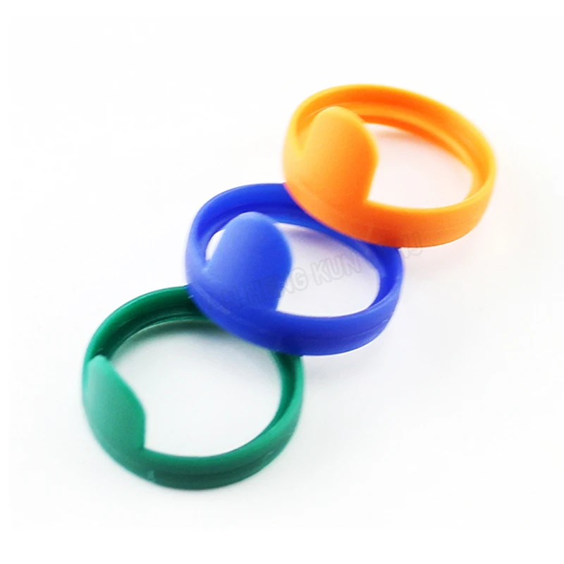 Colored 6.35mm TS/TRS Plugs NP2X/NP3X Color Ring Collars Audio Cable Markers Anti-Slip Abrasion-Resistant