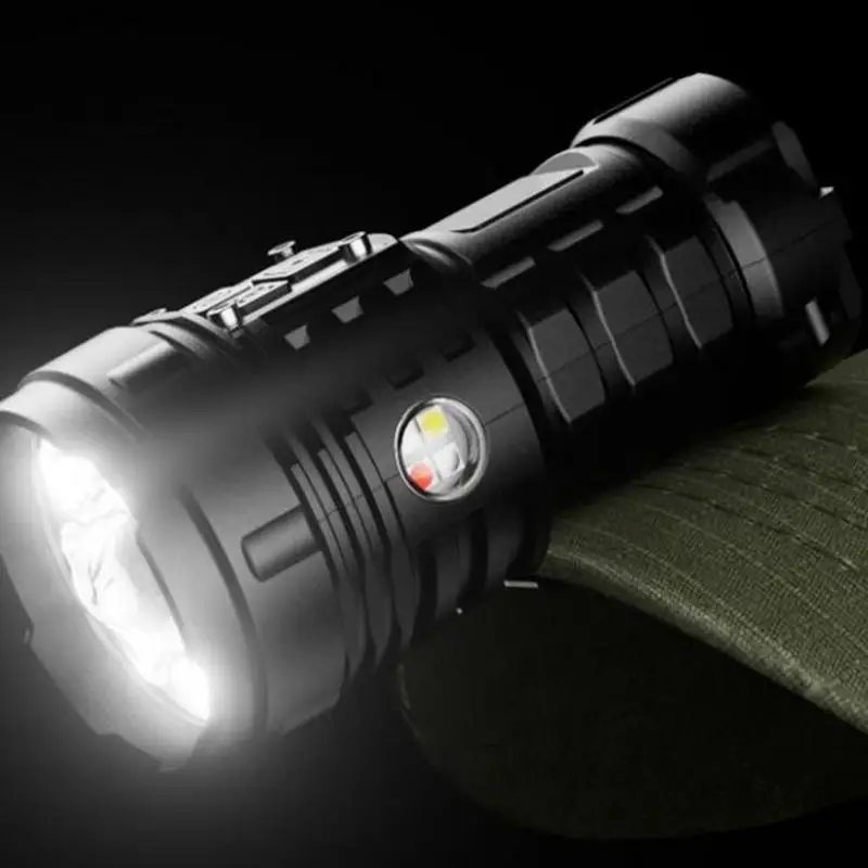 Small LED Flashlight Pocket Flashlights Waterproof High Lumens Handheld Spotlight Super Bright Rechargeable Flash Light With 17