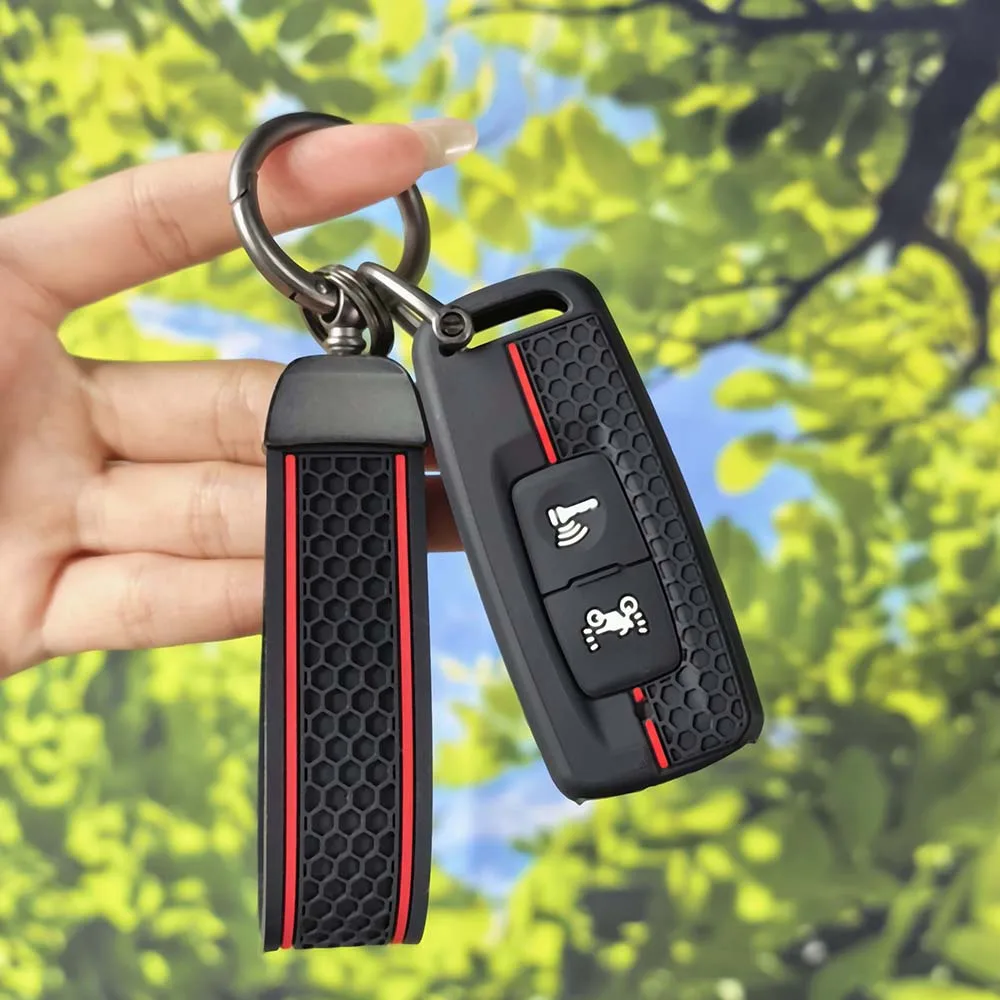 Anti‑Scratch Silicone Key Case With Key Chain for Honda ADV150 PCX125 Wrench350 PCX160 VISION SH350 Motorcycle Key Accessory - view 3
