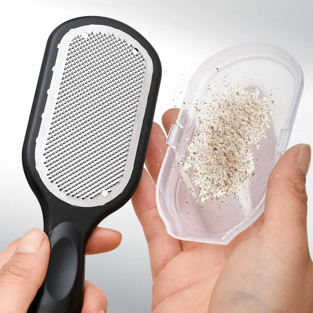 Lima per piedi in acciaio inossidabile Rimozione calli Strumenti per pedicure facili da usare Appeso Rimozione della pelle morta a prova di spruzzi per pelli dure