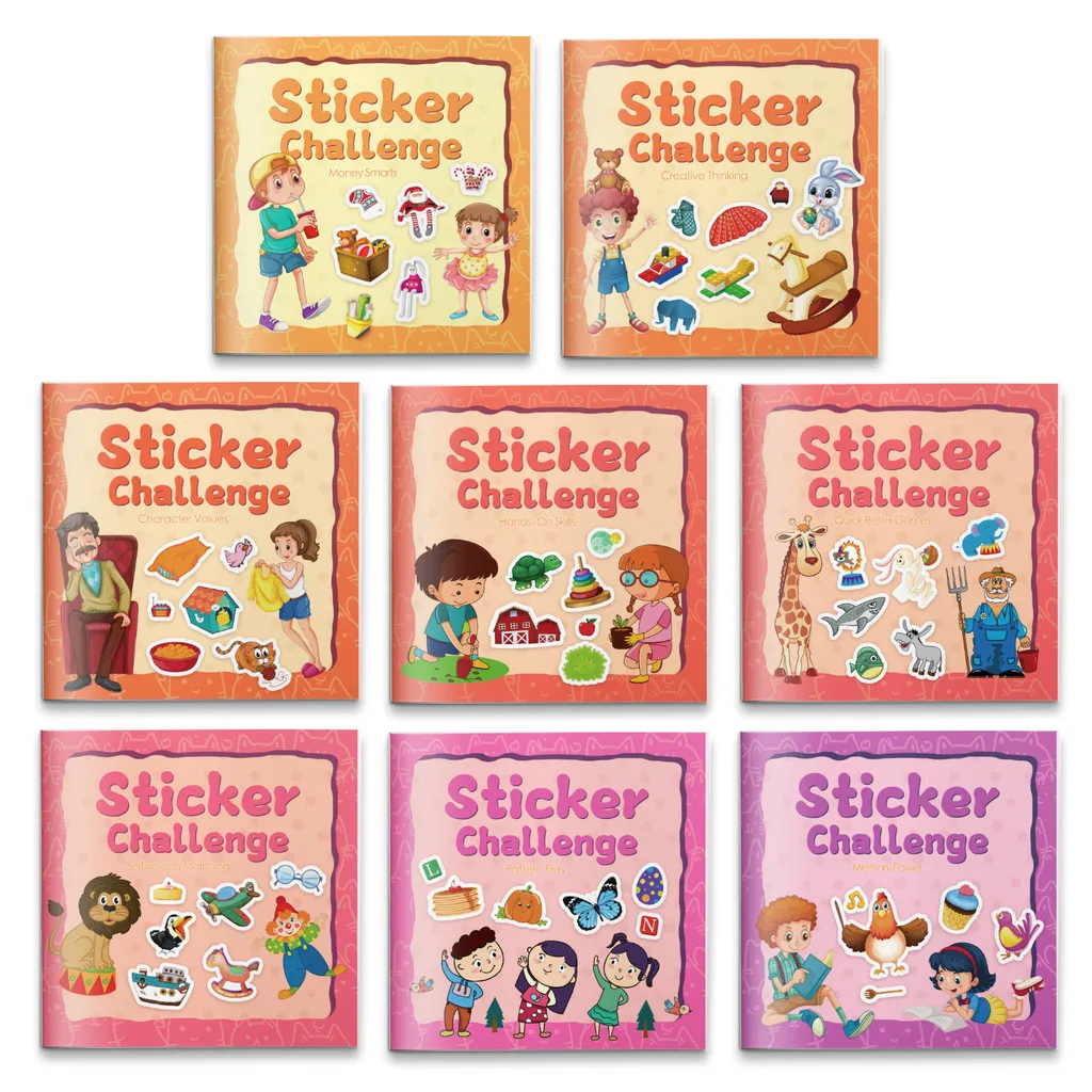 Libros de Actividades con Pegatinas, Juegos de Rompecabezas con Pegatinas para Desarrollar la Lógica, la Concentración, el Pensamiento Espacial y el Cuidado del Dinero