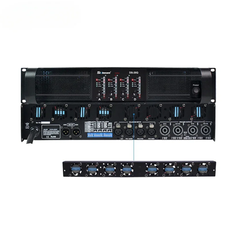 Power Amplifier DS-20Q Power Amplifier 5000 Watt Connector