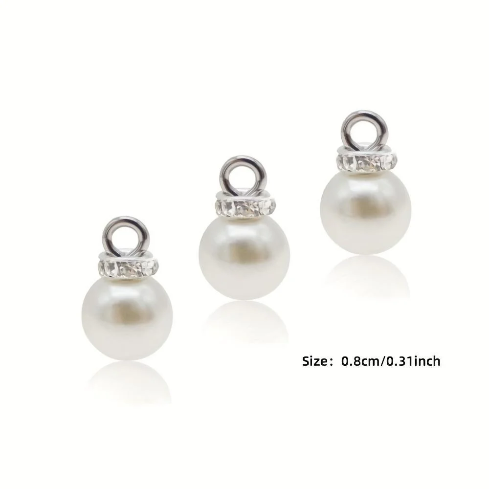 12 Pieces Simple Elegant White Acrylic Faux Pendants with Metal Caps - DIY Jewelry Making Supplies for Earrings, Necklaces, Brac