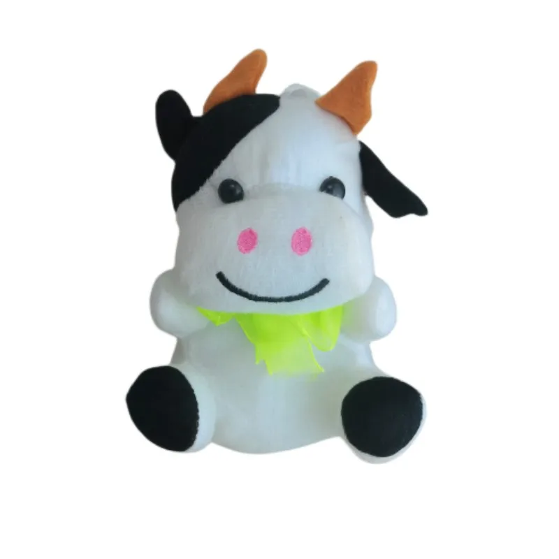 Cute Stuffed Plushies Cow Bull Plush Toy Doll Key Ring Keychain Accessories Bag Pendant Wedding Birthday Gift Décor Toys 81#