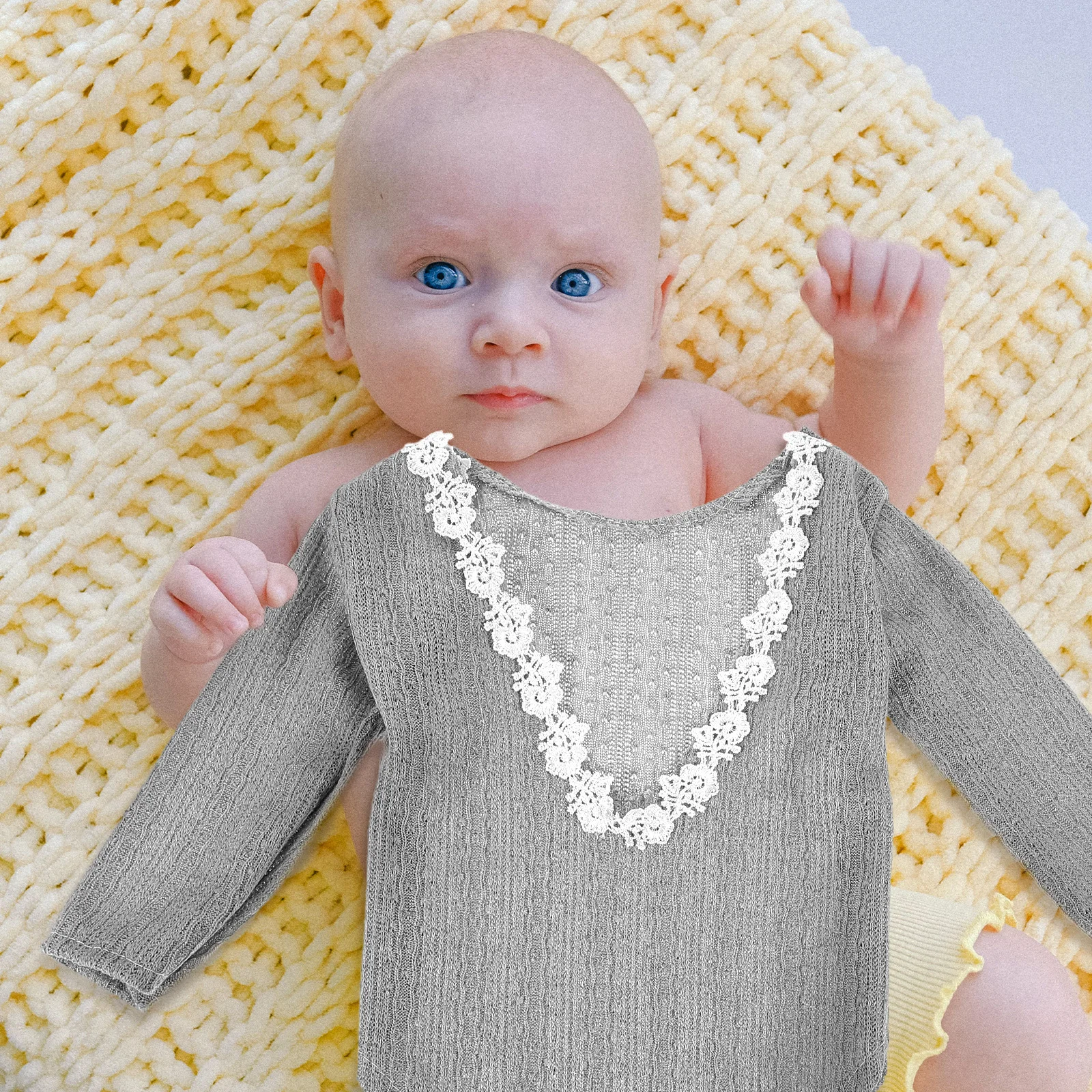 

Комбинезон с длинными рукавами для маленьких девочек, наряд для фотосъемки новорожденных, милый мягкий удобный комбинезон для маленьких девочек, детская одежда, наряды для новорожденных