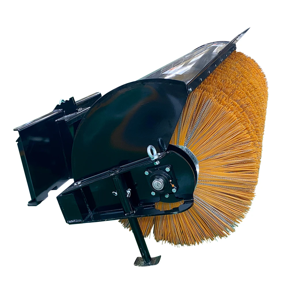 High Quality Wheel Loader Attachments Snow Sweeper Angle Sweeper For 2.5-3T All Brand Skid Steer