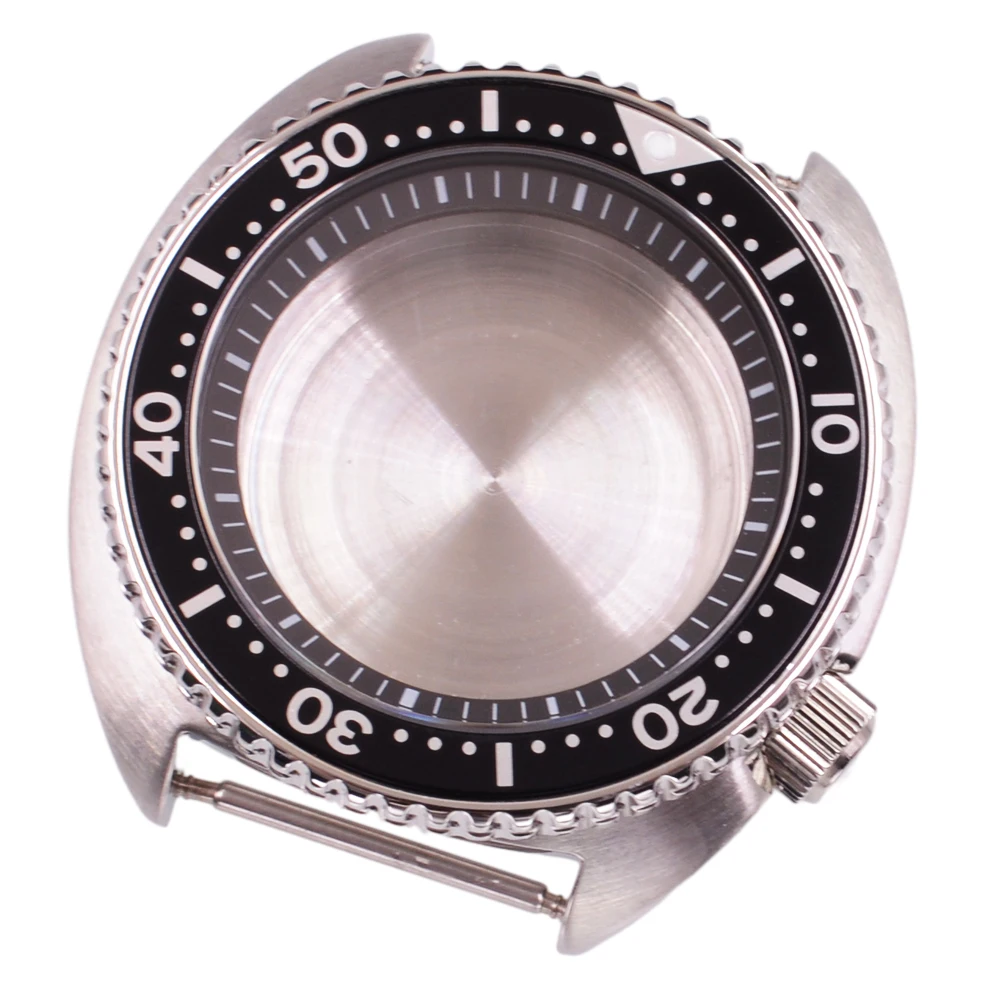 45mm Sapphire Glass Solid stainless steel Watch Case Fit NH35A NH36A NH35 NH36 Movement