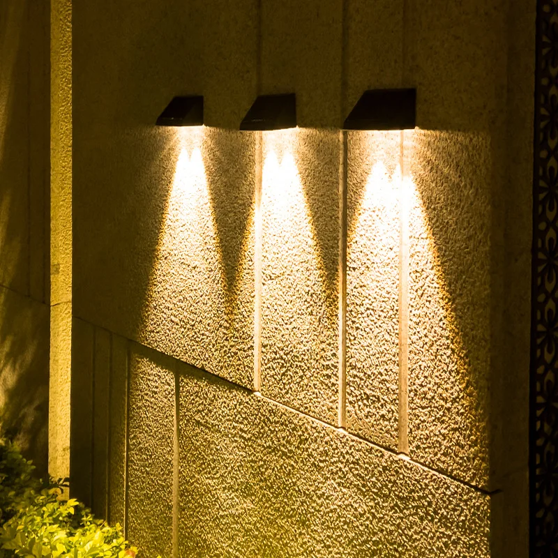 

Outdoor Solar Wall Lamp LED Garden Lights Waterproof Light Control Sensor Solar Powered Lamps Villa Yard Balcony Staircase Fence
