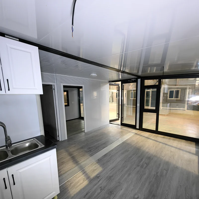 Container House Modulares Haus 20 Fuß/30 Fuß/40 Fuß 2-4 Schlafzimmer mit Badezimmer Fertig erweiterbare modulare Häuser