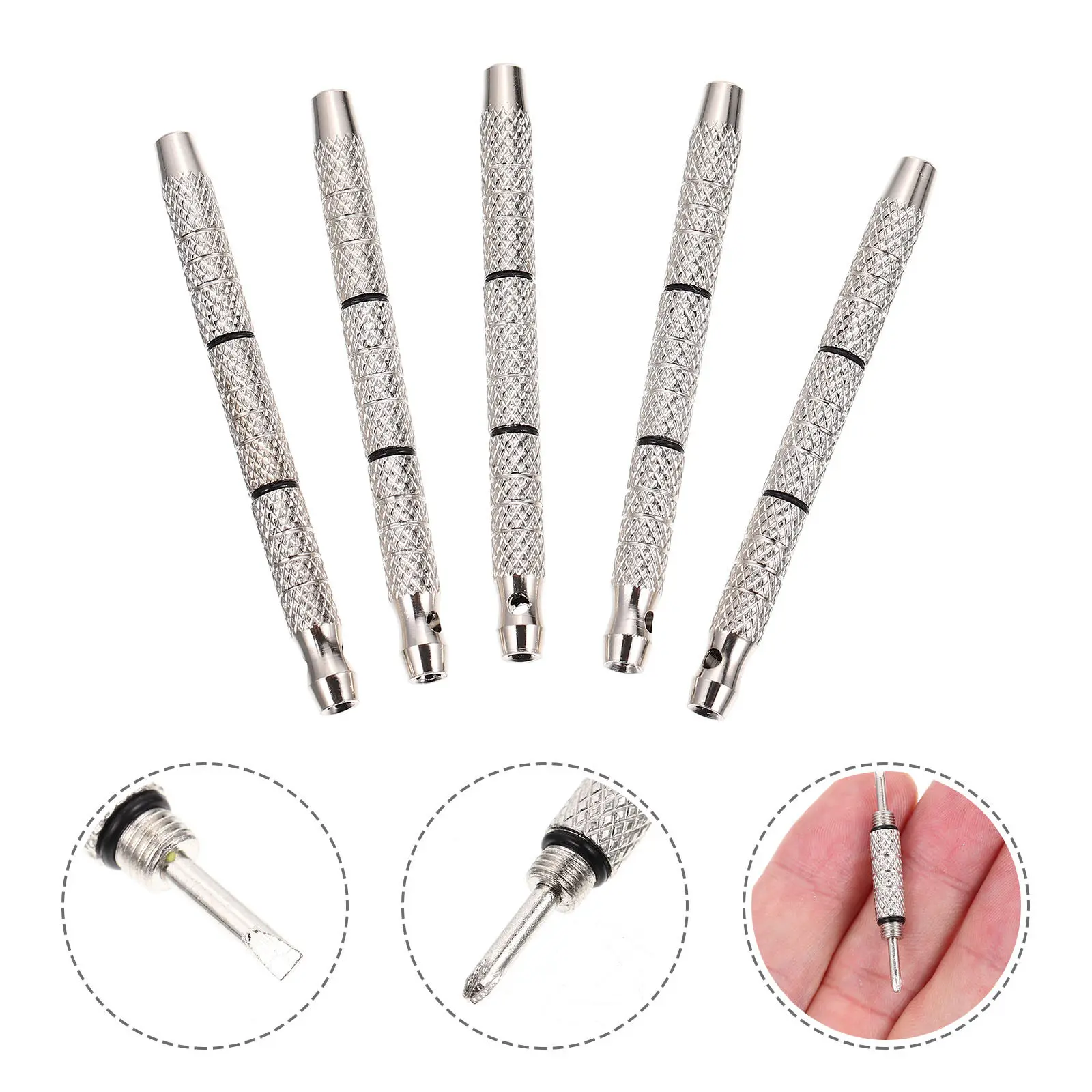 5Pcs Glasses Frame Fixing Screwdrivers High Quality Non Magnetic Rust Resistant Mini Screwdriver Kit for Eyewear Repair