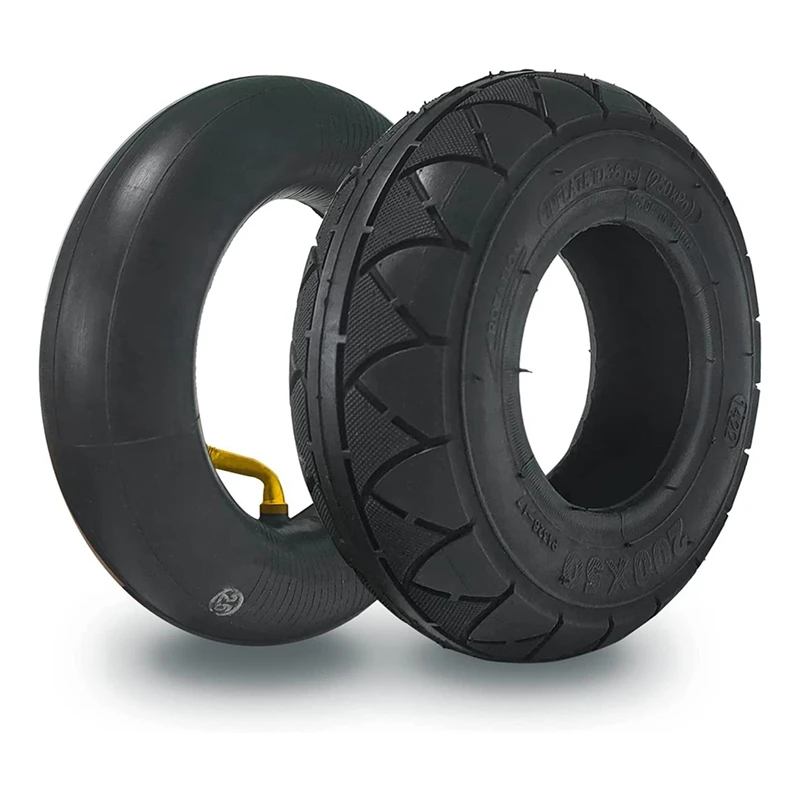 200X50 Tire&Inner Tube Set For Razor E100,E150,E200,Power Core E100,Powerrider 360,Crazy Cart,Epunk,E-Scooter Tire Replacement