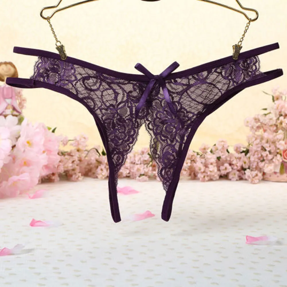 Sexy Ladies Lace G String Underwear Women Embroidery Low waist Thongs Hollow G-String Panties Women Intimates Underpants Female