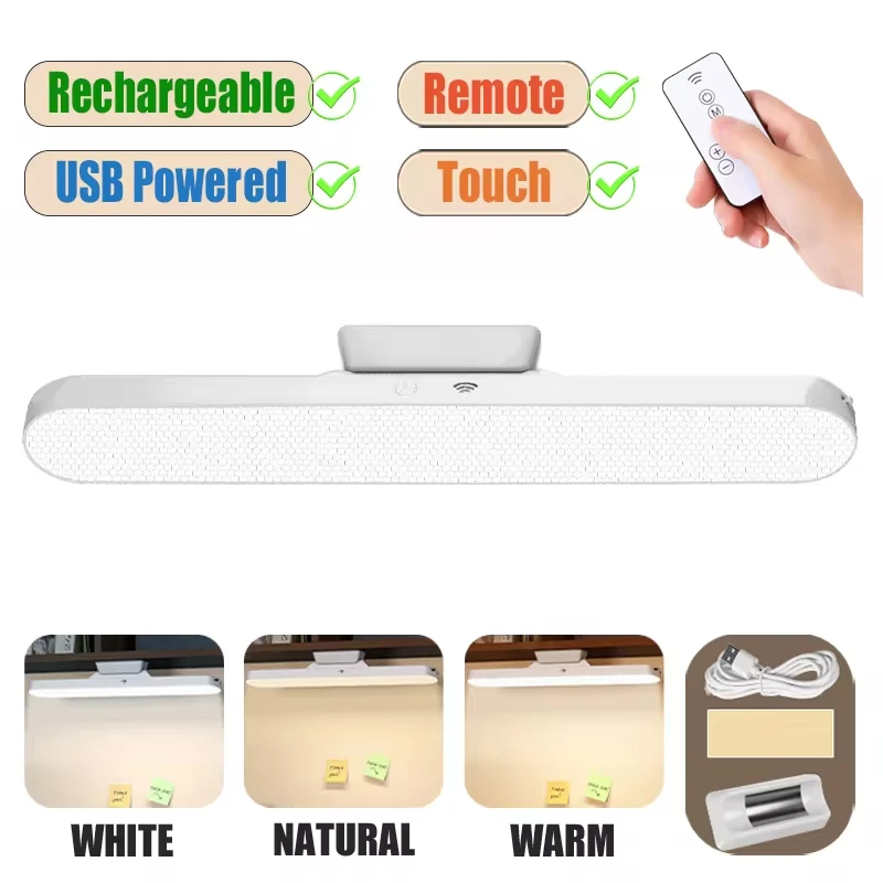 Magnetic Touch Table Lamp Desk Lamp Bulit-in Rechargeable Battery for Reading Cabinet Mirror Bedside Rechargeable Night Lights