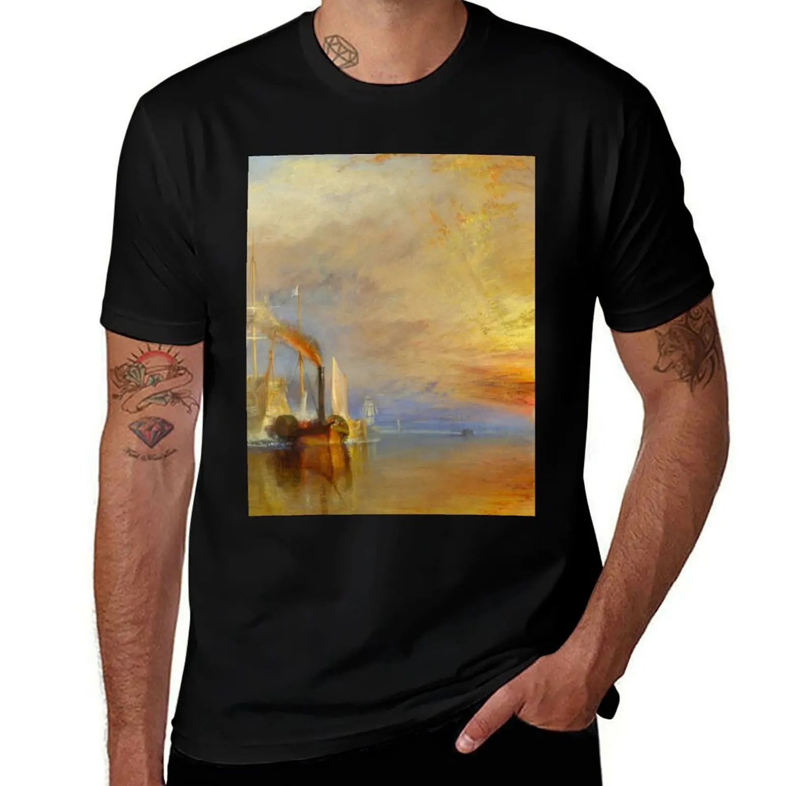 

Temeraire William The Joseph Turner Fighting Mallord T-Shirt Casual Holiday Short Sleeve Tee