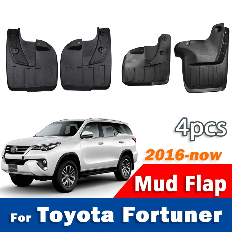 

FOR Toyota Fortuner Mudguard Car Mudflaps Fender Mud Flap Guards Splash Mudguards Car Accessories 4pcs 2016 2017 2018 2019 -now
