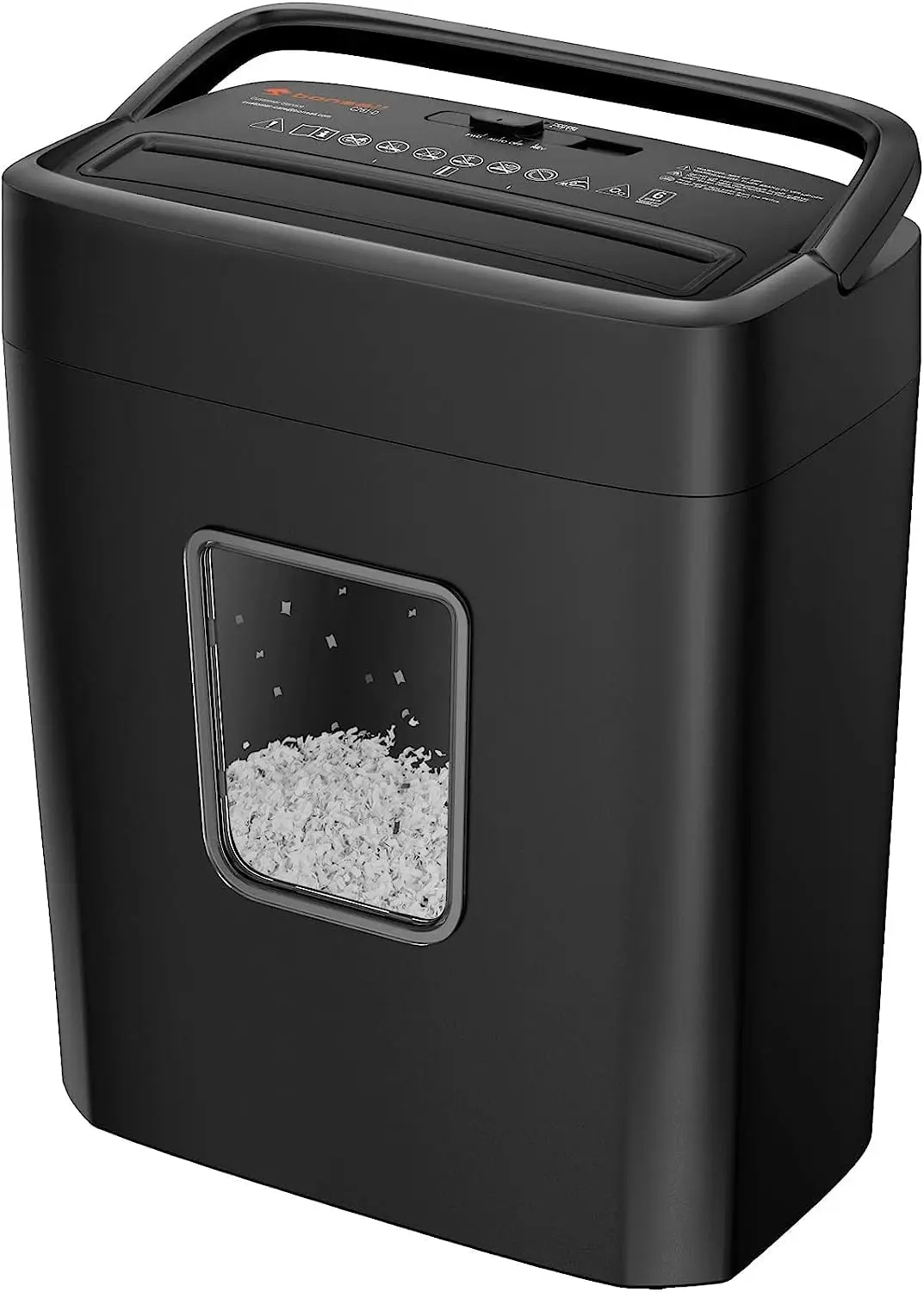 

Micro Cut Paper Shredder, P-4 Security, 4.2 Gal Bin, 5-Min Run Time for Home Office