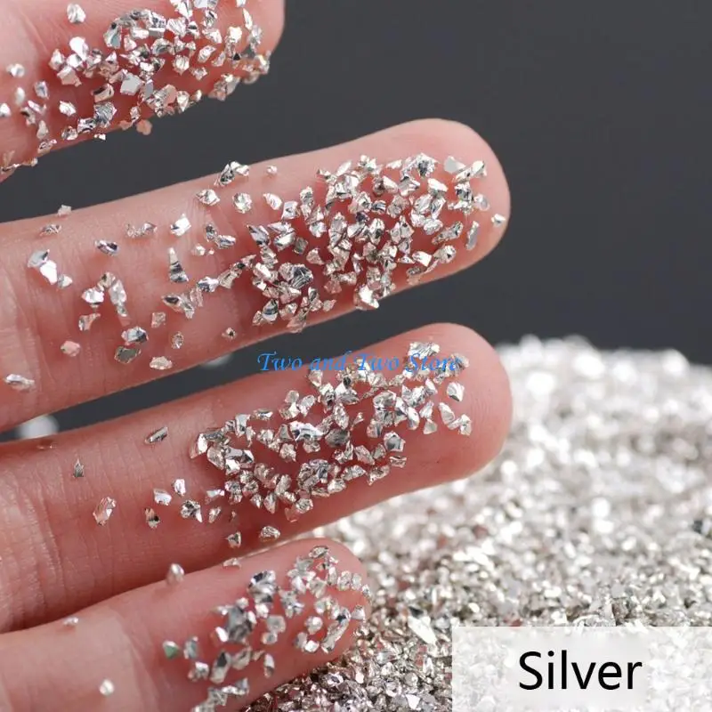 HX6F 50g Decorative Crystals Broken Stones Bulk UV Resin Fillers DIY Mold Art Crafts