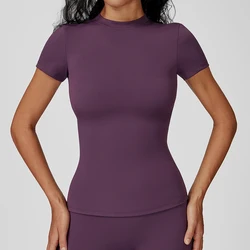 Women Sport T Shirts Short Sleeve Yoga Shirt Gym Top Running Push Up Active Wear Sport Top Femme Yoga Top Fitness Clothes