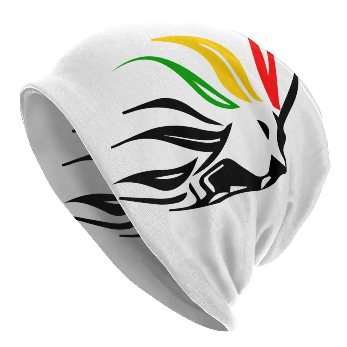 Cool Rasta Lion Of Judah Art Dreadlock Rastafari Caps Goth Unisex Outdoor Skullies Beanies Hat Warm Dual-use Bonnet Knit 