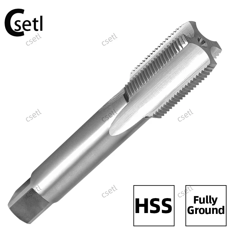 Csetl SAE 7/8"-12UN Machine Thread Tap Right Hand, HSS 7/8x12UN Straight Fluted Taps