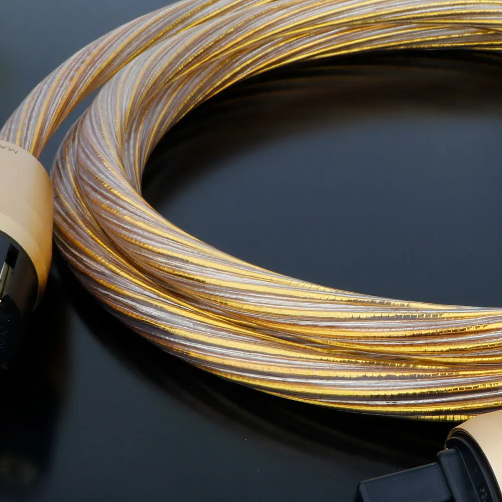 Nordost Odin 2 Gold Hifi Schuko Przewód zasilający Audio High Fidelity Fever Kabel zasilający Standard USA Linia zasilająca